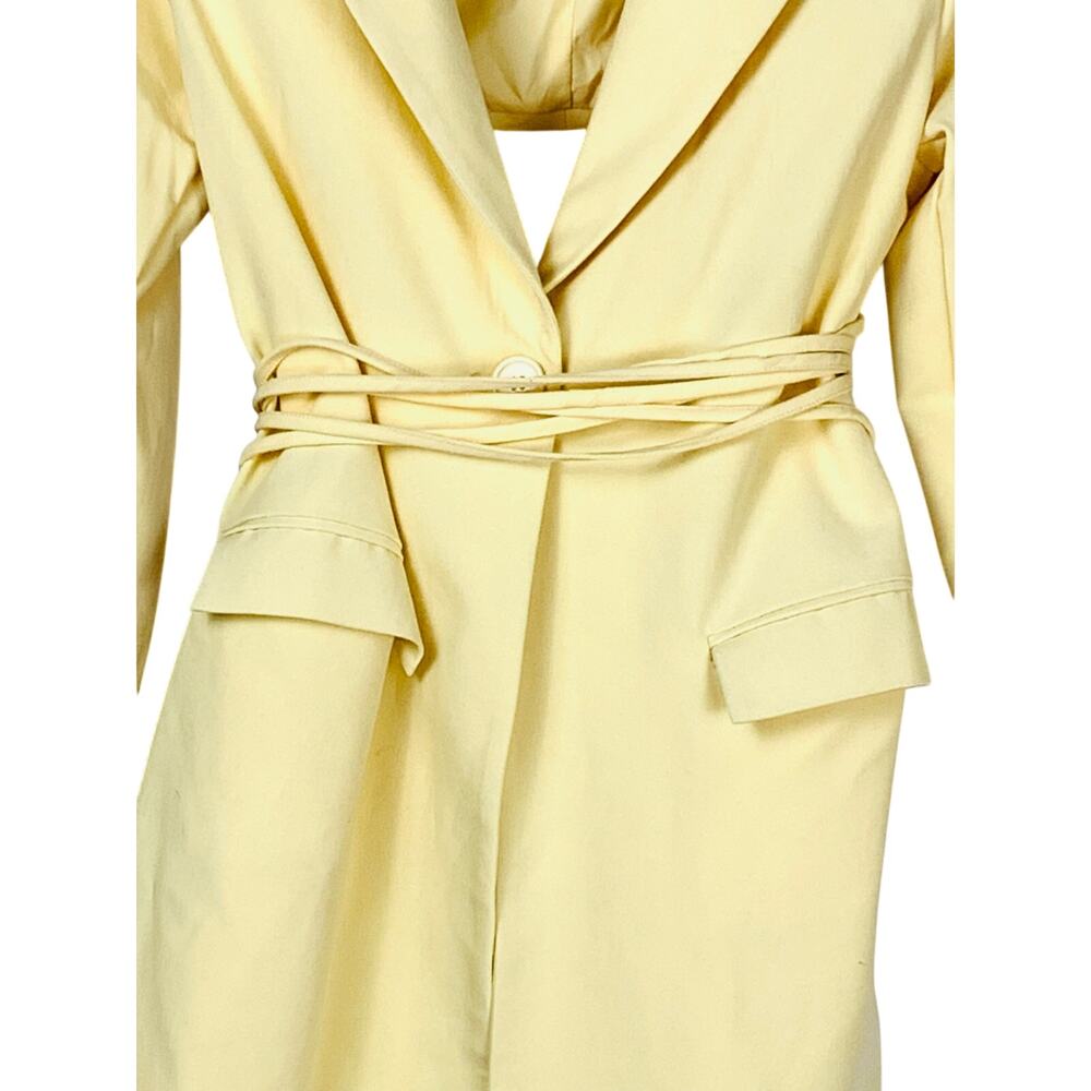 WeWoreWhat  Butter Yellow Cut Out Blazer S Trendy Statement - Picture 5 of 11